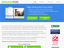 Tablet Screenshot of duplicatefiles.com